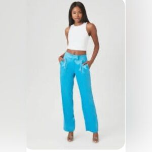 Forever21 Satin High Rise pants Small